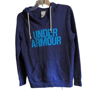 Under Armour Hoodie Pullover Front Logo Fleece Sweatshirt with Kangaroo Pouch